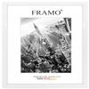 FRAMO Wooden Picture Frame 60 x 59 cm Made to Order – High-Gloss White | Selectable Size | Anti-Glare Acrylic Glass | Frame for Puzzles, Photos & Posters view 1