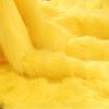 StoffBook Golden Yellow Long-Pile Faux Fur Fabric, Soft, B704 view 2