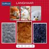 StoffBook Golden Yellow Long-Pile Faux Fur Fabric, Soft, B704 view 3
