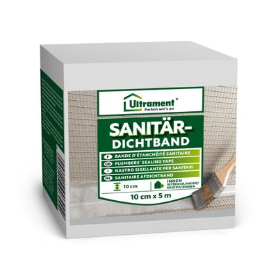 Ultrament Sanitary Sealing Tape 10 cm x 5 m for Movement Joints up to 6 mm