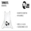 MoonWorks Sloth Drawstring Gym Bag “I Feel the Animal in Me” Black, One Size view 2