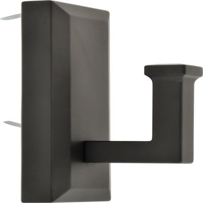Hillman HIGH & MIGHTY 515811 Decorative Rectangular Metal Hook, Tool-Free Drywall Mount, Holds up to 6.8 kg, Bronze