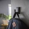 Hillman HIGH & MIGHTY 515811 Decorative Rectangular Metal Hook, Tool-Free Drywall Mount, Holds up to 6.8 kg, Bronze view 4