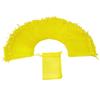 Bezall 100 Yellow Organza Bags, 8.9 x 11.4 cm, Sheer Drawstring Wedding, Jewelry, Candy, Party, Festival, and Gift Bags view 2