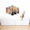 Paul Sinus Art Oyster Mushroom Nature Photography Canvas Wall Art, 5-Piece, 150 × 100 cm view 4