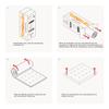 Memory Foam Mattress, 120 x 200 cm, 25 cm High | Allegro view 4