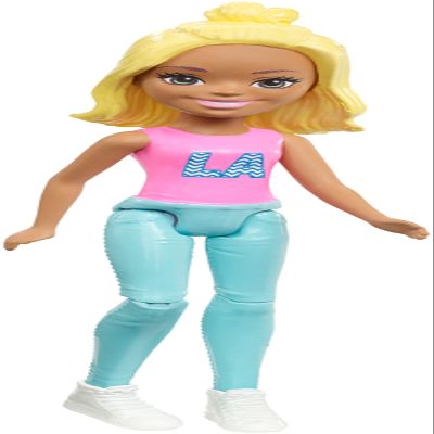 Mattel Barbie FHV57 On the Go Doll (Blonde with Pink Shirt)