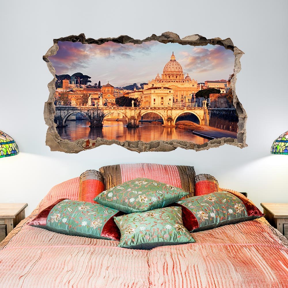 3DC0001 San Pietro 3D Home Decor Wall Sticker Mae 110 x 65 cm Wall Decoration, Wall Sticker, Wallpaper
