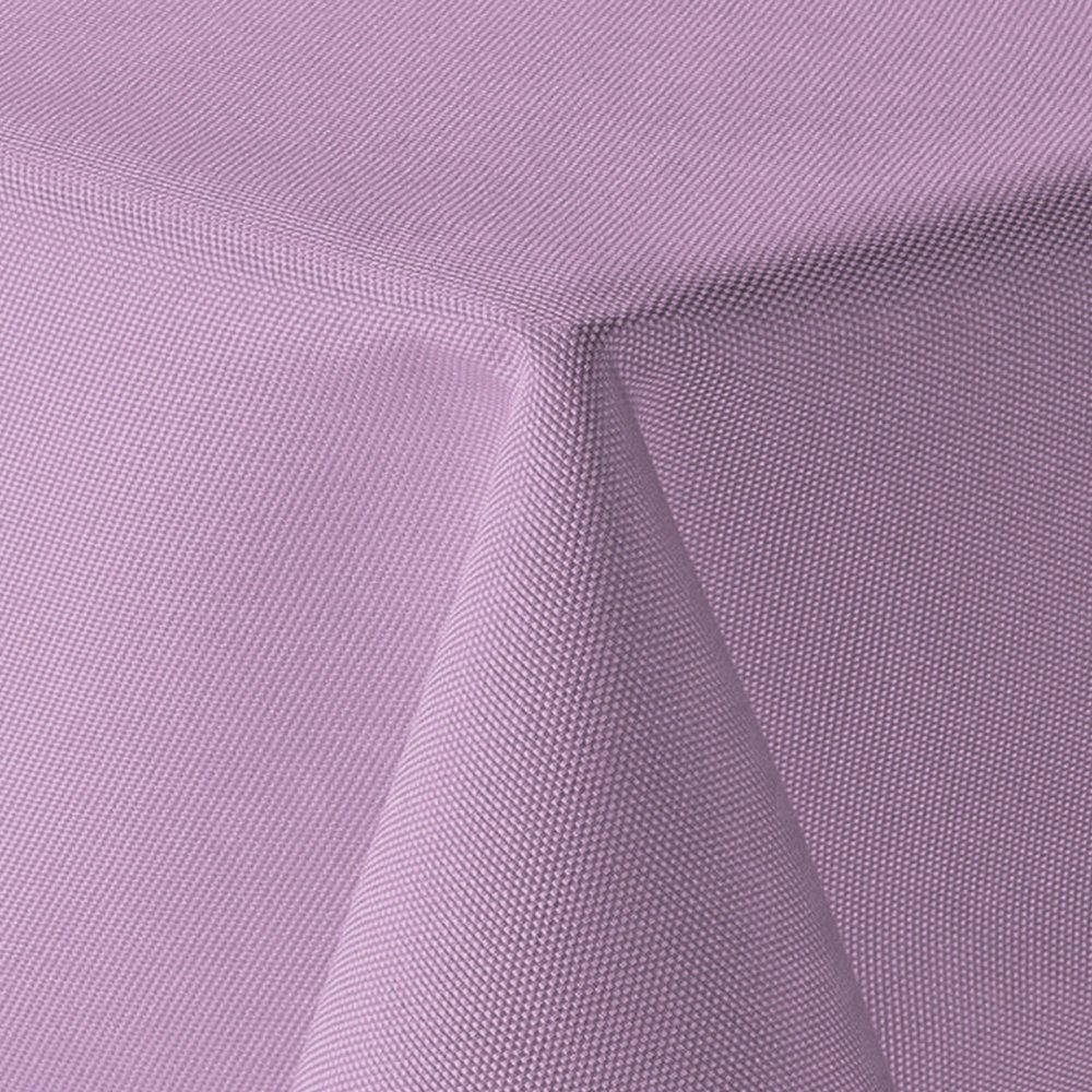 Linen-Look Rectangular Tablecloth 130 x 340 cm, Lilac/Light Purple, Lotus Effect
