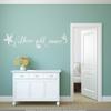 CLICKANDPRINT “The Sea Is Always a Good Idea” Wall Decal, 50 x 11.3 cm, White view 2