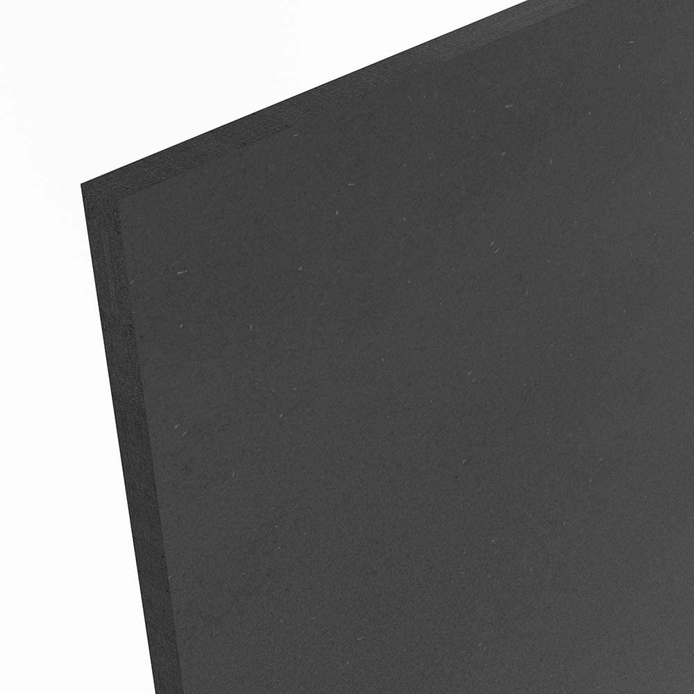 16 mm Black Through-Colored MDF Panel, 50 x 50 cm
