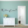 CLICKANDPRINT Wall Decal “The Sea Is Always a Good Idea,” 40 x 9.0 cm, Concrete Gray view 2