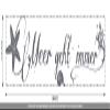CLICKANDPRINT Wall Decal “The Sea Is Always a Good Idea,” 40 x 9.0 cm, Concrete Gray view 3