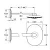 GROHE Rainshower 360 Duo Head Shower Set, 360 x 220 mm, 1 pc., 26254LS0 Silver view 2