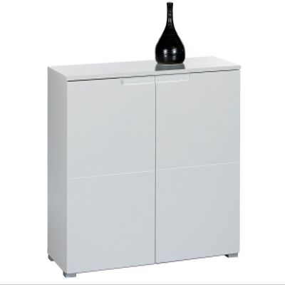 mbelando Suzette VI Sideboard, White/White High-Gloss