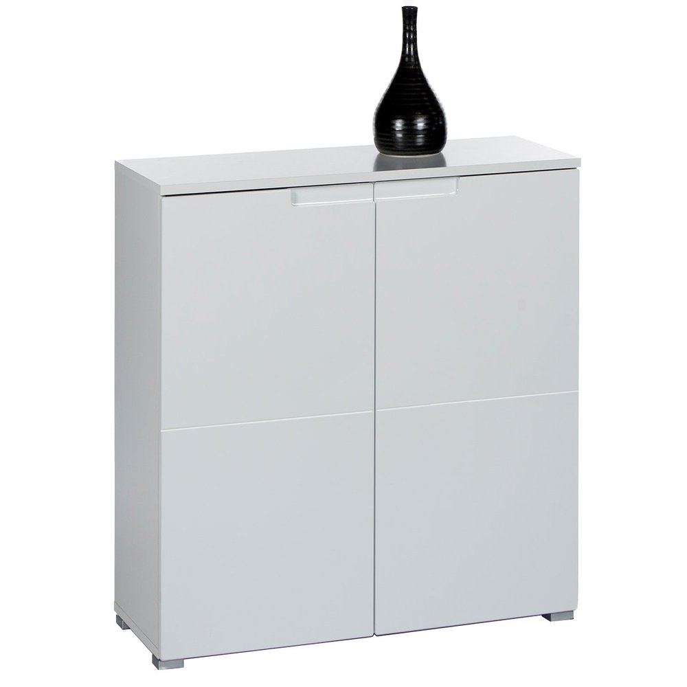 mbelando Suzette VI Sideboard, White/White High-Gloss