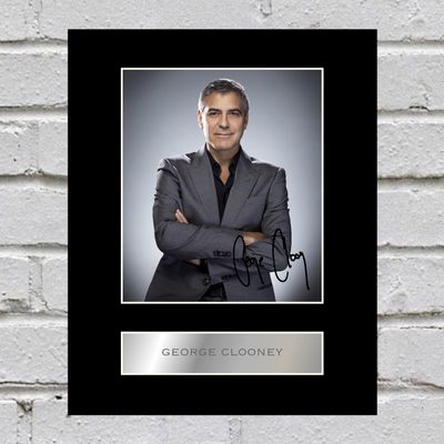 George Clooney Signed Photo Display