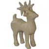 Meyco Hobby Cardboard/Papier-Mâché Reindeer Figure, 13 x 8 cm view 1