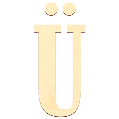 Btic GmbH Poplar Plywood Letters – Western Style – Custom Text, 15 cm, Uppercase