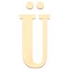 Btic GmbH Poplar Plywood Letters – Western Style – Custom Text, 15 cm, Uppercase view 1