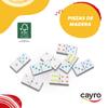 Cayro Dominoes, Ages 6+, Natural Wood, 2–6 Players view 3