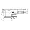 STEINLE 2245 Digital Outside Micrometer, 75–100 mm, DIN 863, IP65 view 2