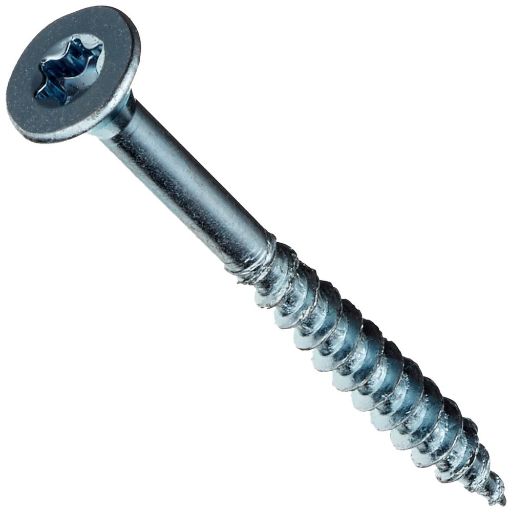 SECOTEC Chipboard Screws TX, Countersunk Head, 4 x 50 mm, Zinc-Plated, 300-Pack