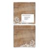 Personalized Envelopes (30 pcs.) – Rustic with White Lace – 155 x 155 mm view 1