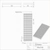 Fenau 490 x 1090 x 30 mm Galvanized Grating, 30/30 mm Mesh view 2