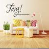CLICKANDPRINT “Dance! Above All, Stand Out” Wall Sticker, 110 x 48 cm, Black view 2