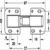 Gedotec EASY MONT Caravan Furniture Hinge, Screw-On Spring Hinge, 2-Pack view 4