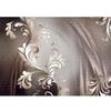 Runa Art Abstract Vintage Floral Photo Wallpaper, Non-Woven, Brown, 308 x 220 cm view 1