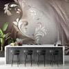 Runa Art Abstract Vintage Floral Photo Wallpaper, Non-Woven, Brown, 308 x 220 cm view 3