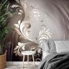 Runa Art Abstract Vintage Floral Photo Wallpaper, Non-Woven, Brown, 308 x 220 cm view 4
