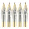 Gullor 5-Pack Fountain Pen Nibs for Jinhao 250/301/500/5099/8802/9009/5000, Gold, Bent Tip view 1