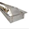 Vent grille, 10 louvers (engine), 528 mm x 112 mm, stainless steel 316/A4 view 2