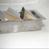 Vent grille, 10 louvers (engine), 528 mm x 112 mm, stainless steel 316/A4 view 3