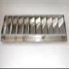 Vent grille, 10 louvers (engine), 528 mm x 112 mm, stainless steel 316/A4 view 4