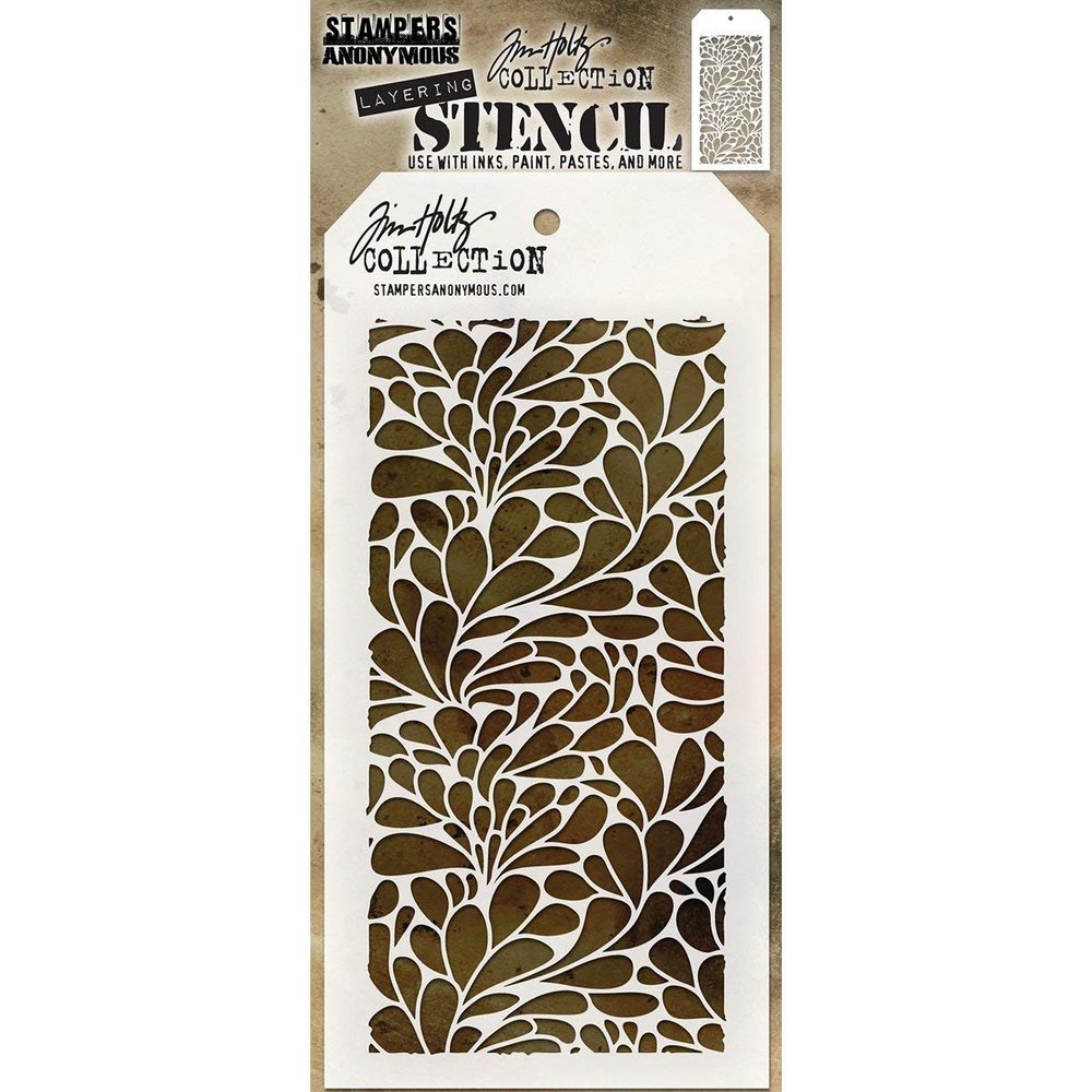 Art Gone Wild Tim Holtz Splash Stencil, Transparent