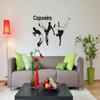 blattwerk-design Wall Decal: Capoeira - Martial Arts - Brazil - Sports // Various Sizes and Colors (1020 x 600 mm, Yellow) view 1
