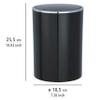 WENKO Inca Cosmetic Bin, 5 L, Black view 4