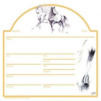 Stable Sign - Stall Sign - Andalusian - Bötzel Collection - 38579