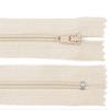 Schnoschi 2 Pack 25 cm Long Spiral Zipper, Non-separable, Cream, 3mm Tape view 1
