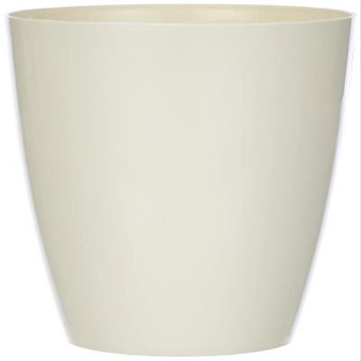 greemotion Plastic Orchid Pot, White, 13 cm x H 15 cm