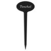 GRAVURZEILE Engraved Plant Labels – Fennel – Black Acrylic Herb Markers view 1