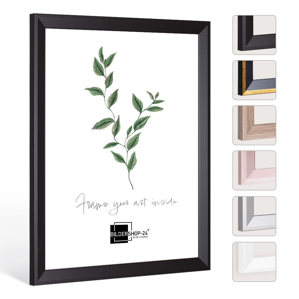 Prio Slim Modern Picture Frame 30 x 60 cm, Matte Black, Anti-Reflective
