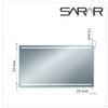 SARAR DESIGNO MA4118 LED Bathroom Wall Mirror, 90 x 60 cm, Made in Germany view 3