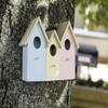 Garden Mile Triple 3-in-1 Colorful Wooden Birdhouse Nesting Box view 4