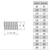 Flexible Stainless Steel Chimney Flue, Rigid, for Multi-Fuel Stoves, 80 mm, 15 m view 2