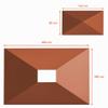 Spetebo Replacement Canopy for Cape Town Gazebo 4 x 3 m, Terracotta view 2